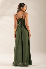 VESTIDO HELENA - VERDE CROCO