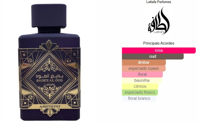 Badee Al Oud Amethyst Eau de Parfum Lattafa - 100ml