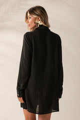 CHEMISE COM BOTOES - PRETO