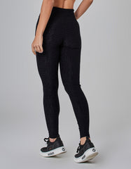 Legging Fuso Cós Transpassado Winner Preto